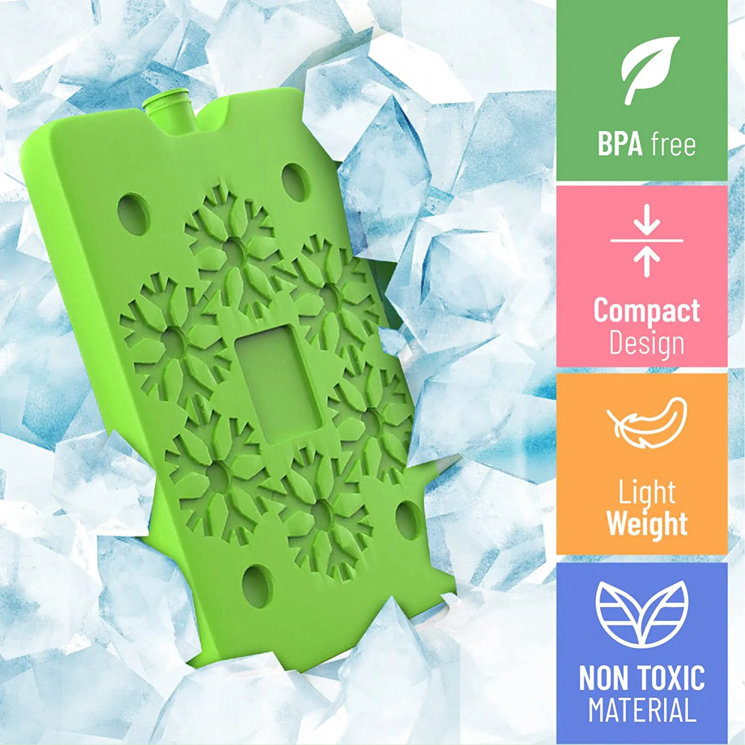 Ice Pack Reusable Freezer Cooler Ice Blocks Fun and Colorful Cooler Bag Leakproof Wine Cooler Home Party Bar Picnic Use