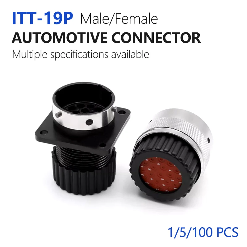 

1/5/100 PCS 19Pin ITT Aviation Wiring Plug Auto Waterproof Connector 192900-0425 192900-0078 192900-0353 192900-0581 Terminal