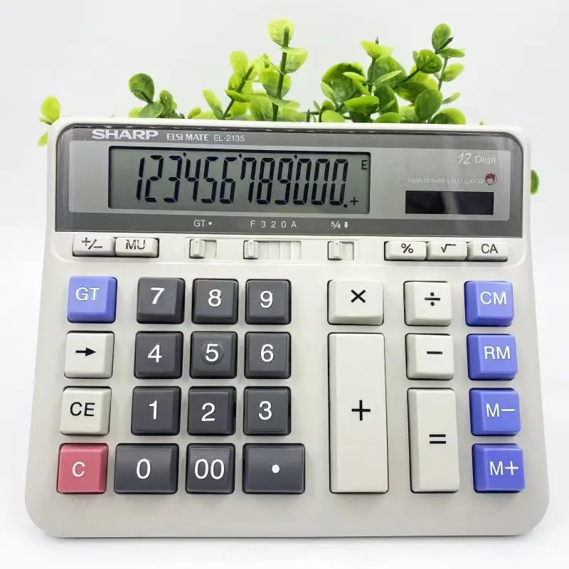 

Computer Large Button Calculator Bank Financial Accounting Special Large Desktop Office Business Calculadoras Sharp EL-2135