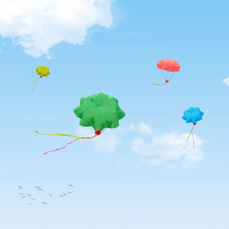 ألعاب مظلة كبيرة للأطفال يتم إلقاؤها يدويًا ، ألعاب رياضية للأماكن الخارجية ، تفاعلية بين الوالدين والطفل ، رحلة طيران فائقة الارتفاع ، 55: