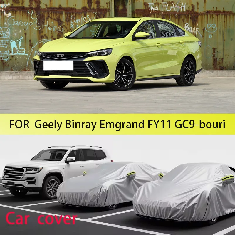 

Car cover for GEELY BINRAY,COOLRAY,EMGRAND,FY11,GC9 Dust proof car cover, car dust,snow, waterproof tape, reflective strip