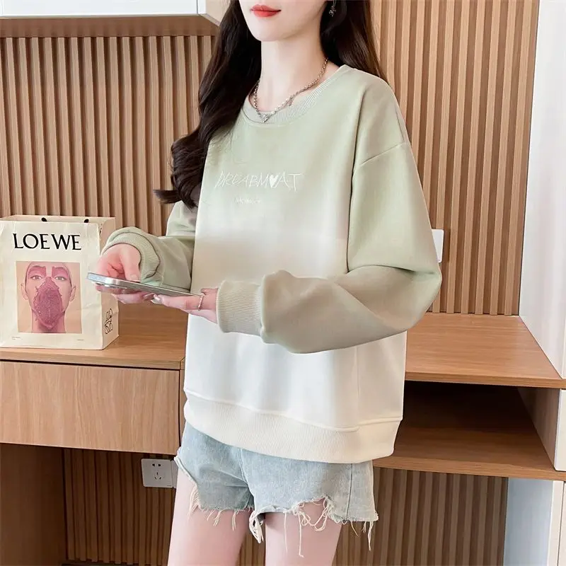 Sweat à capuche document nickel é pour femme, nouveau design respirant, couvrant la chair, montrant la minceur, polyvalent et réduisant l'âge