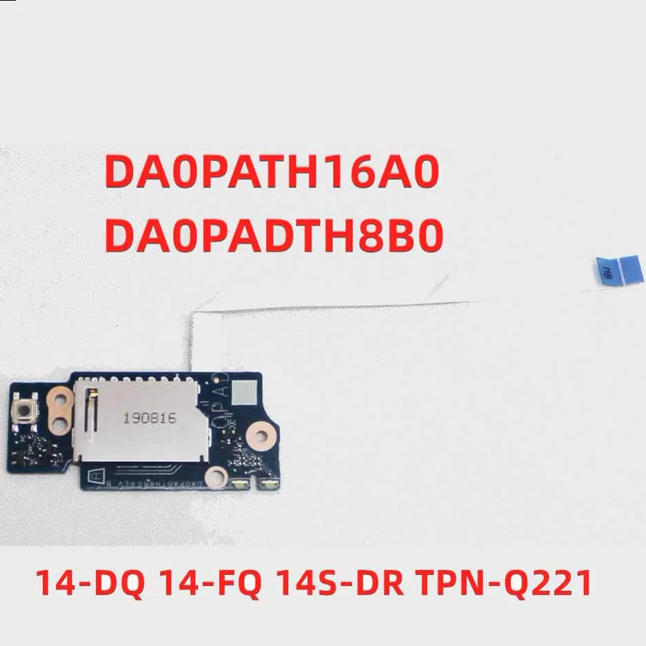 New POWER BUTTON SWITCH BOARD CABLE FOR HP 14-DQ 14-FQ 14S-DR TPN-Q221 DA0PADTH8B0