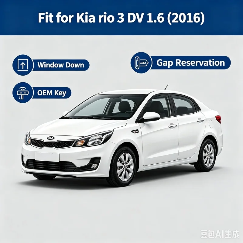 One Touch Power Window Closer & Roll Down Module For Kia Rio 3 2016, Auto Window Open Close Kit