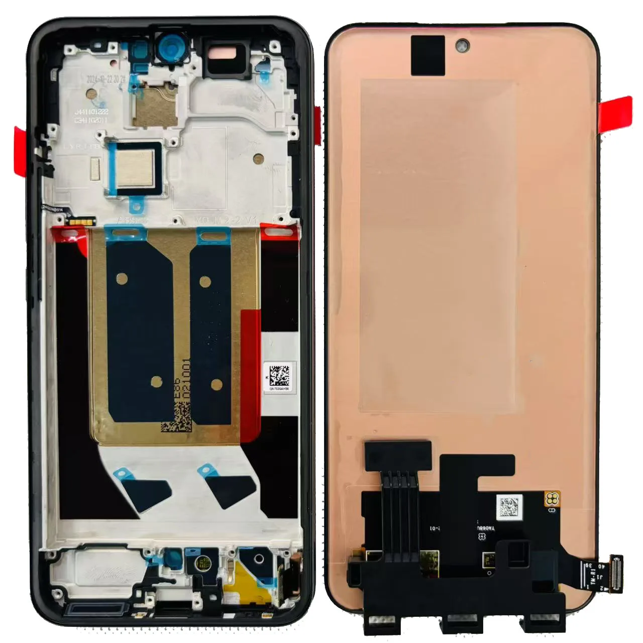 Oryginalny AMOLED Nowy 6.83'' Ekran LCD z Digitizerem Dotykowym i Ramką do Oppo Realme 14 Pro Plus RMX5051 / Realme 14 Pro+ — zdjęcie produktu 4