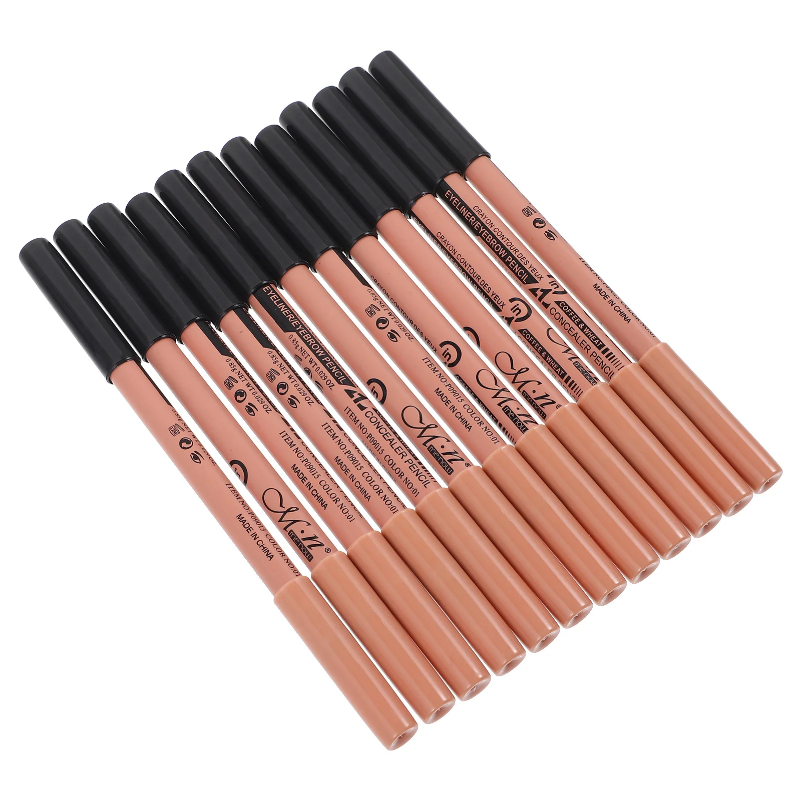 

12Pcs Dual Ended Eyebrow and Concealer Pencil Makeup Pencil Set Smooth Safe Edges Easy Grip Daily Use Travel Friendly Women Brow