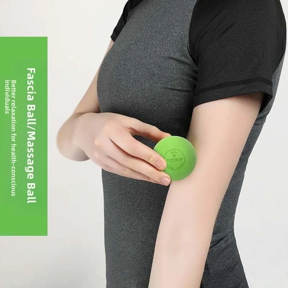 Silicone Fascia Massage Ball 6.35CM Portable Plantar Exerciser Sphere Solid Color Fitness Accessories Muscle Relaxation Ball