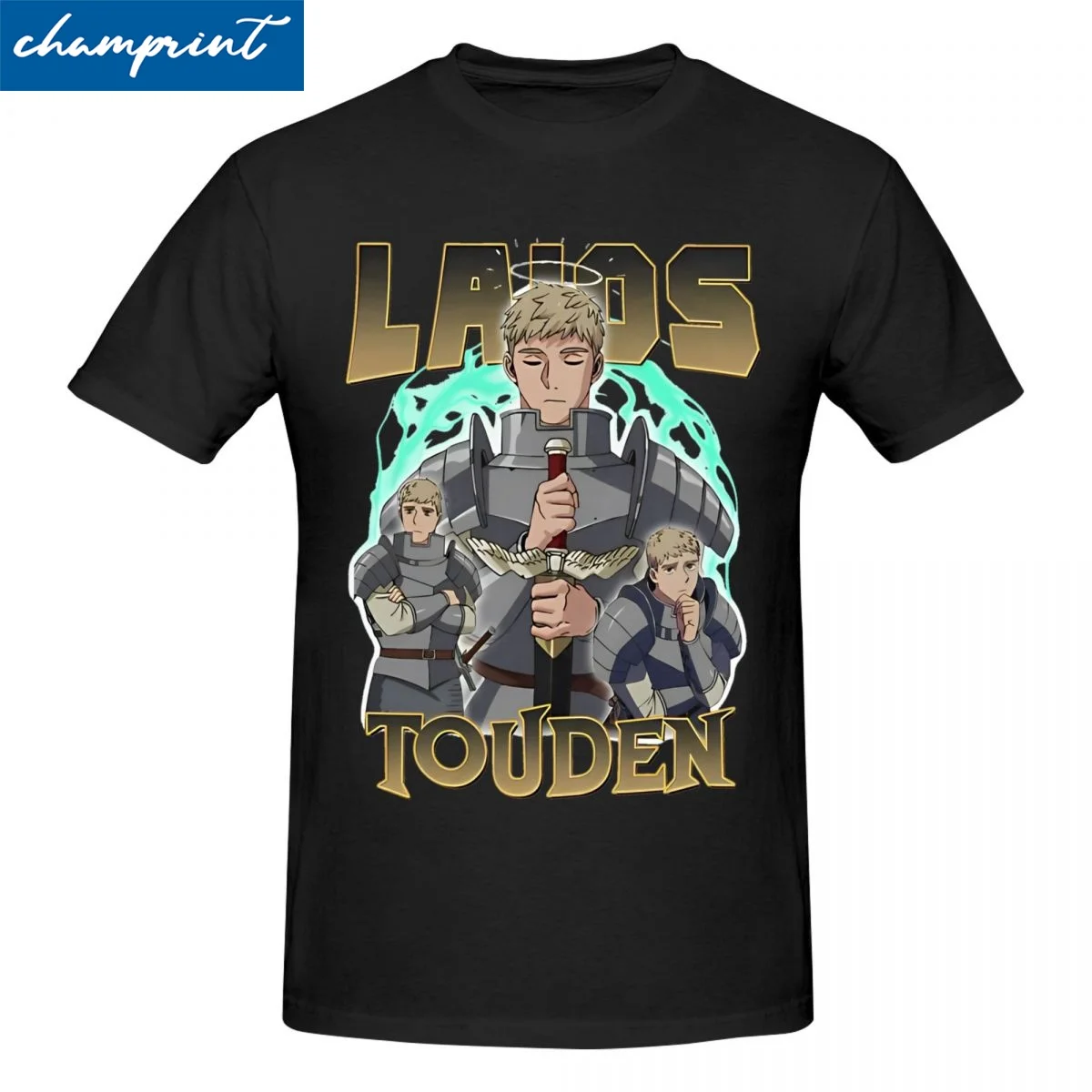 Men Women Laios Touden Bootleg Design Dungeon Meshi T Shirt 100% Cotton Clothes Novelty Short Sleeve Tee Shirt T-Shirts