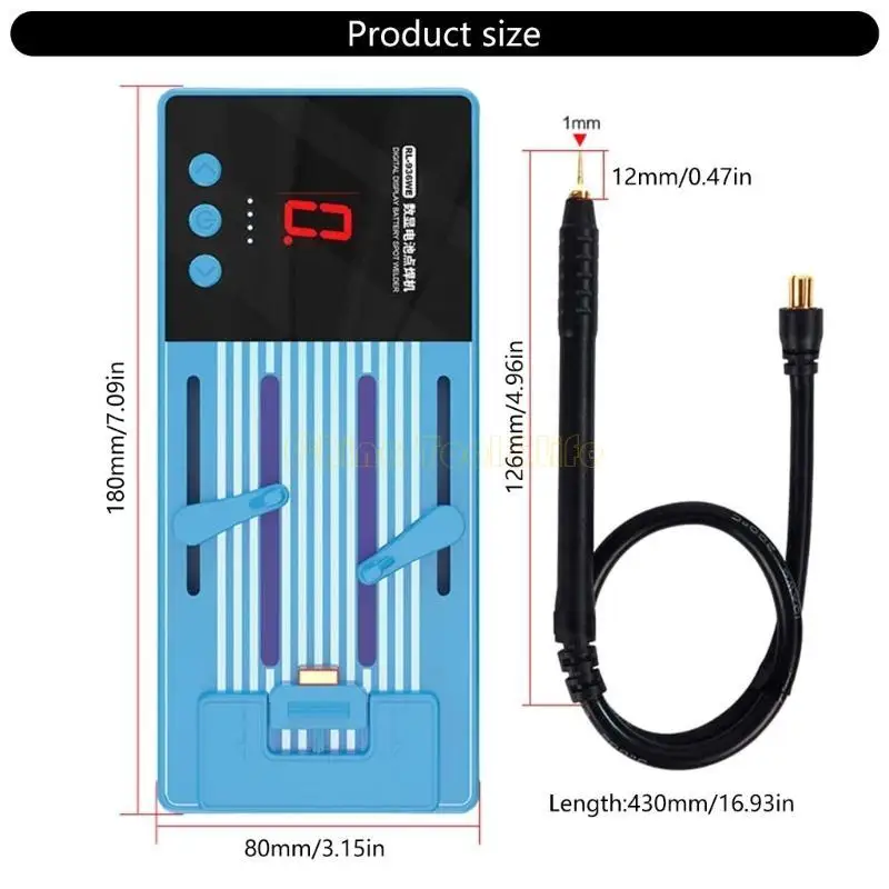 57qf Handheld -Schweißgerät mit präziser Steuerung und USB -Eingangseingangsreparaturschweißer für DIY -Enthusiasten