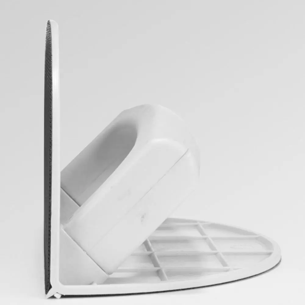 Ferramenta de lixamento de ângulo semicircular autoadesiva, placa de moagem manual multifuncional de plástico, design reutilizável em ângulo reto