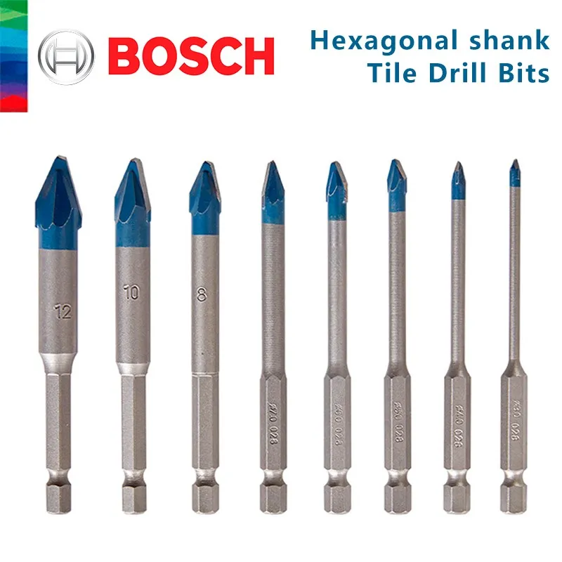 Bosch Original Blue Arrow cięcie ostre odporne na zużycie wiertła z węglików spiekanych zestawy do wiercenia w płytkach ceramicznych szklana ceramiczna