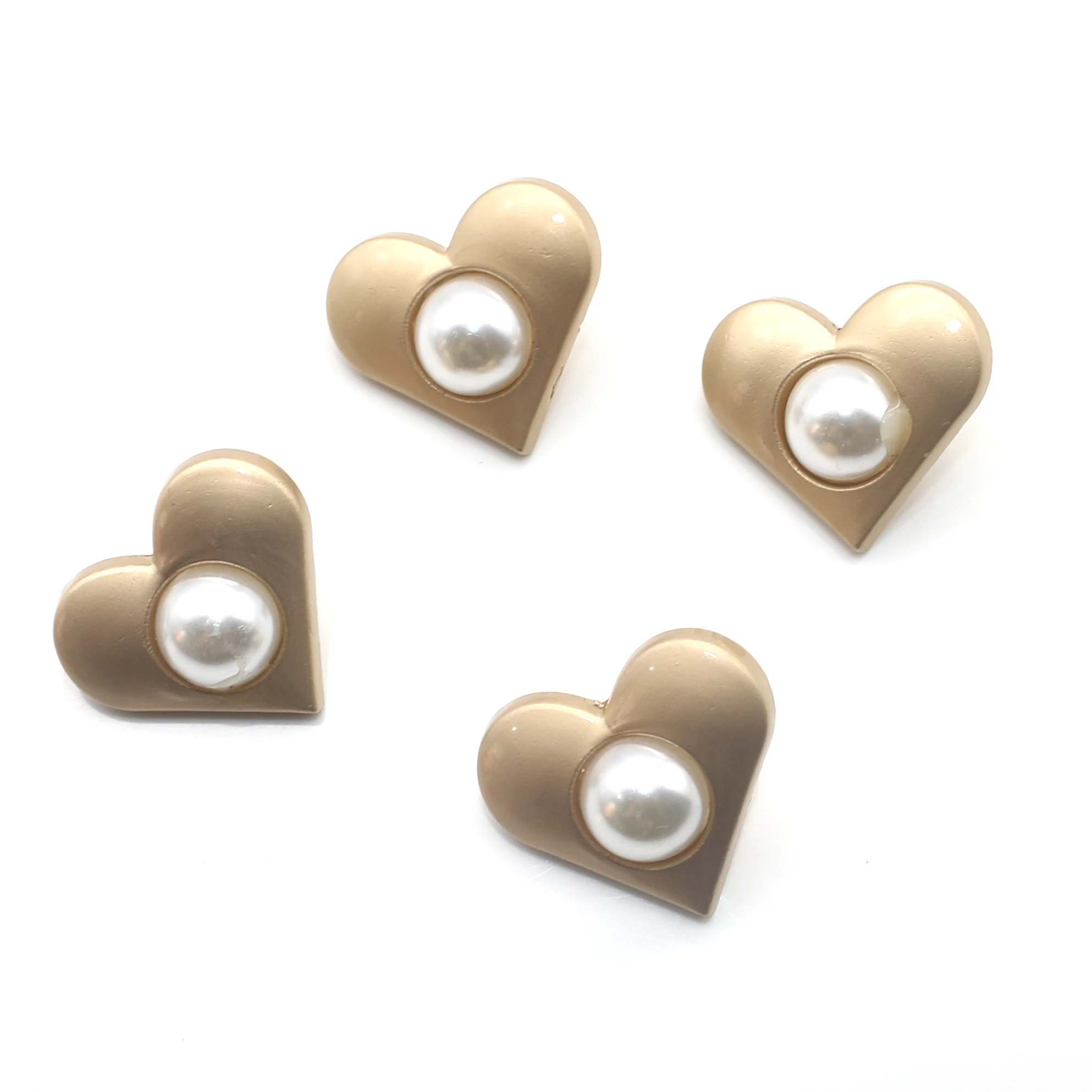 New 23 * 25MM 5-Piece Alloy Pearl Jewelry Accessories Decorative Clothing Bow Invitation Letter Jewelry Accessories