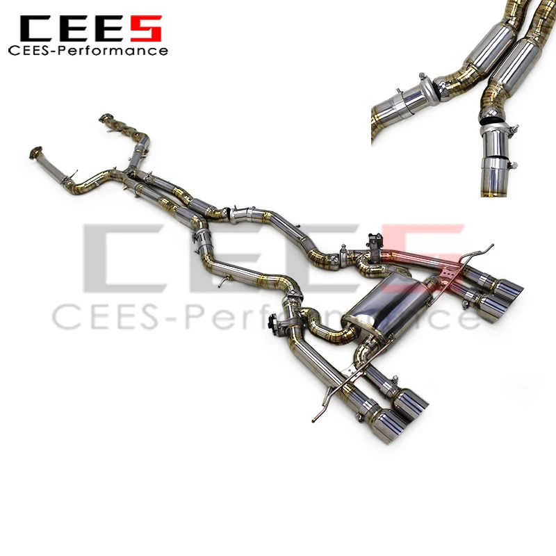 

cees New Arrival Catback Exhaust for 2023+ BMW M2 G87 Performance Car Escape Exhaust Pipes Valvetronic Muffler System Assembly