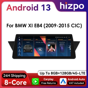 Hizpo 10,25 "Android Auto Radio de coche para BMW X1 E84 F48 CIC 2009 - 2017 IDrive sistema inteligente GPS DSP 4G BT CarPlay SWC 1