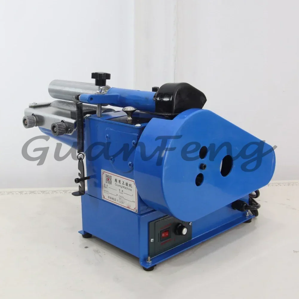 Strong gluing 160mm yellow rubber roller on plastic machine use for surface coating with glue 110/220V