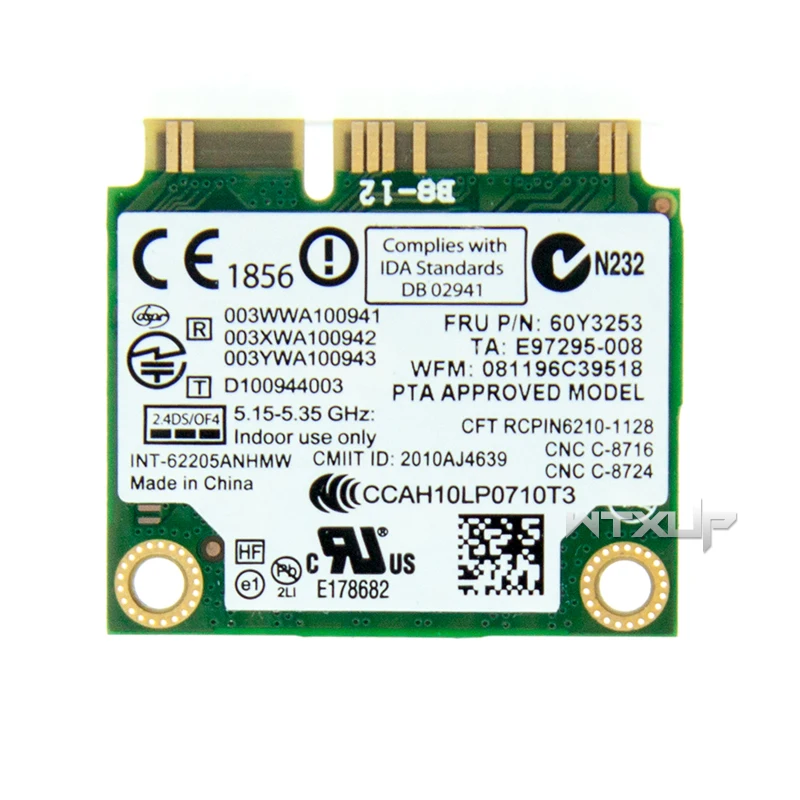 Advanced-N 6205 6205AN dual band 2.4g / 5g wifi wireless adapter card for Lenovo Thinkpad L430 T420 T520 X220 FRU 60Y3253