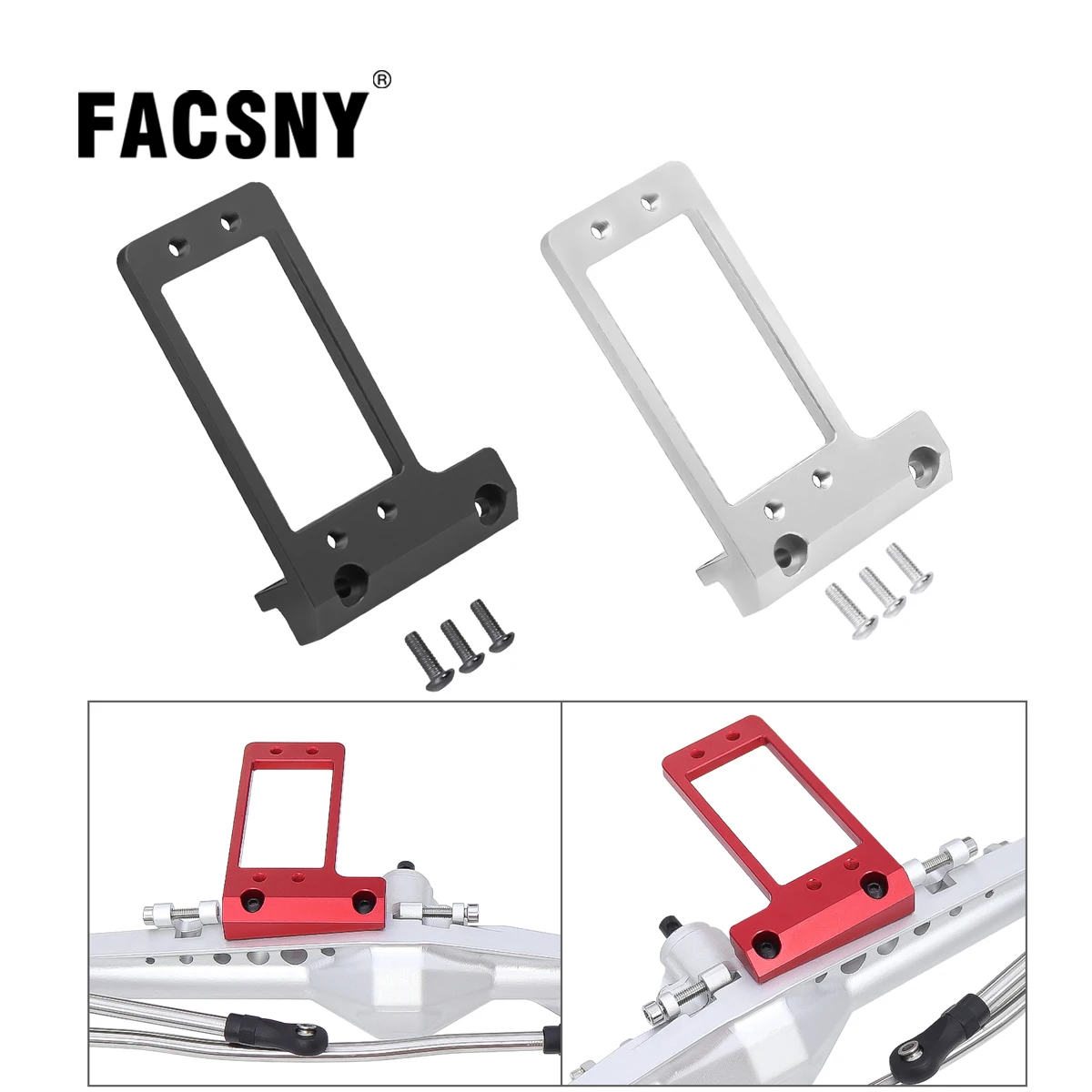 CNC Aluminiowa oś przednia LCG Mocowanie serwomechanizmu BAT do samochodu gąsienicowego 1/10 RC VP Capra F9 Podwozie o niskim środku ciężkości DIY Części do modernizacji