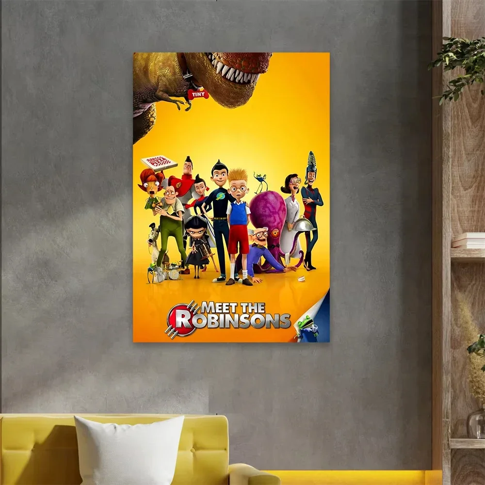 ديزني مضحك فيلم جدار الفن الكرتون قماش اللوحة تلبية لروبنسون الفيلم المشارك الفيلم يطبع غرفة نوم المنزل جدار الفن #1