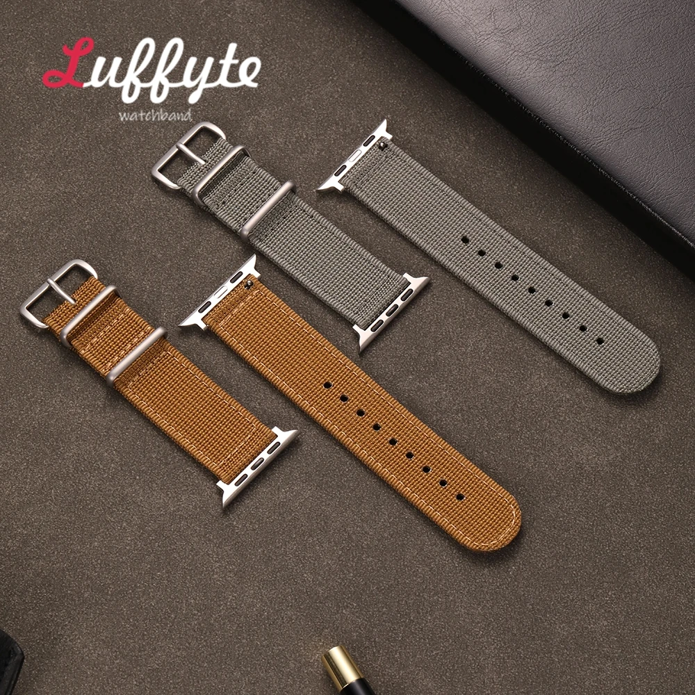 الرياضة معصمه النايلون ساعة الأشرطة ل iwatch 38/40/41/42/44/45/46/49 مللي متر عارضة الساعات لساعة أبل 1-10 الترا SE 2