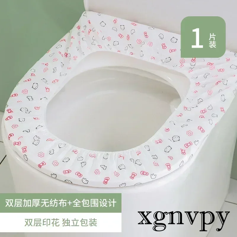 xgnvpy Disposable Nonwoven Thickened Double Layer Toilet Seat Cover Portable Travel Individually Packaged Sanitary Protection