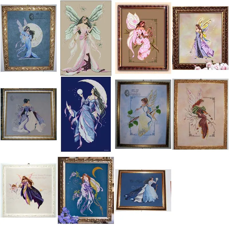 MD 10   cross stitch kits fairy aida fabric 18ct 14ct 11ct  22CT 25CT embroidery cotton thread embroidery kits DIY craft set