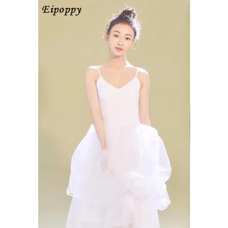 Robe de danse de Ballet pour adultes, vêtements d'exercice, robe de danse gazeuse, Costumes pour femmes, justaucorps de Ballet pour femmes