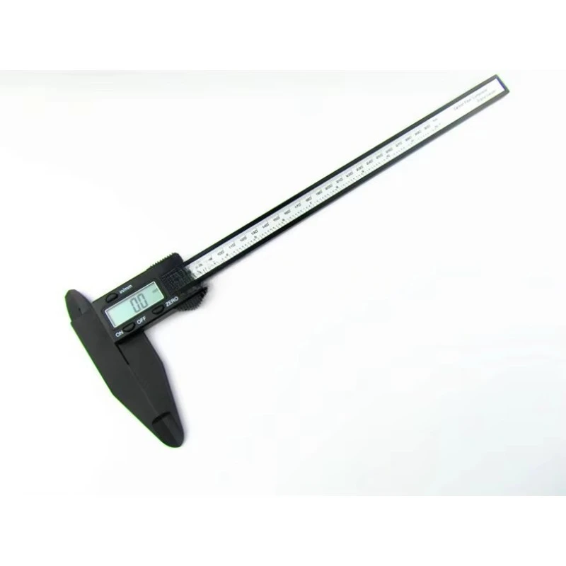 فرجار رنيه إلكتروني رقمي 12 بوصة 300 مم مع فكي طويل 90 مم فرجار رنيه رقمي بلاستيكي 0-300 مم #4