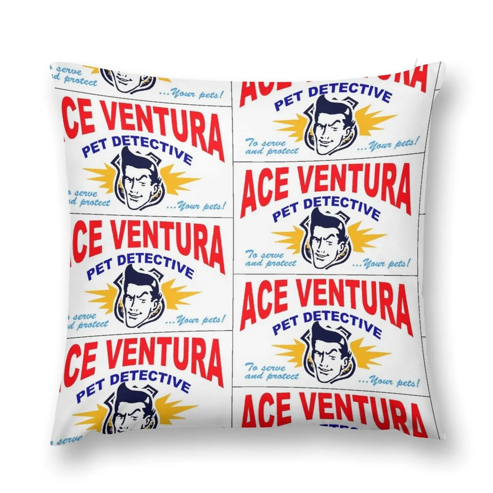 

Ace Ventura Business Card Throw Pillow Pillowcases Cushions Cover pillow