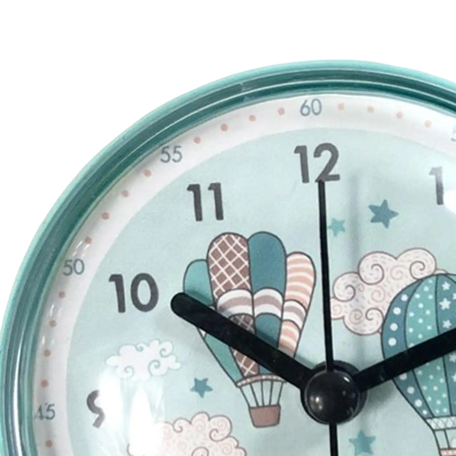 Mini Sucker Wall Clock,Bathroom Anti Fog Waterproof,7cm Kitchen Toilet Small Table Clock