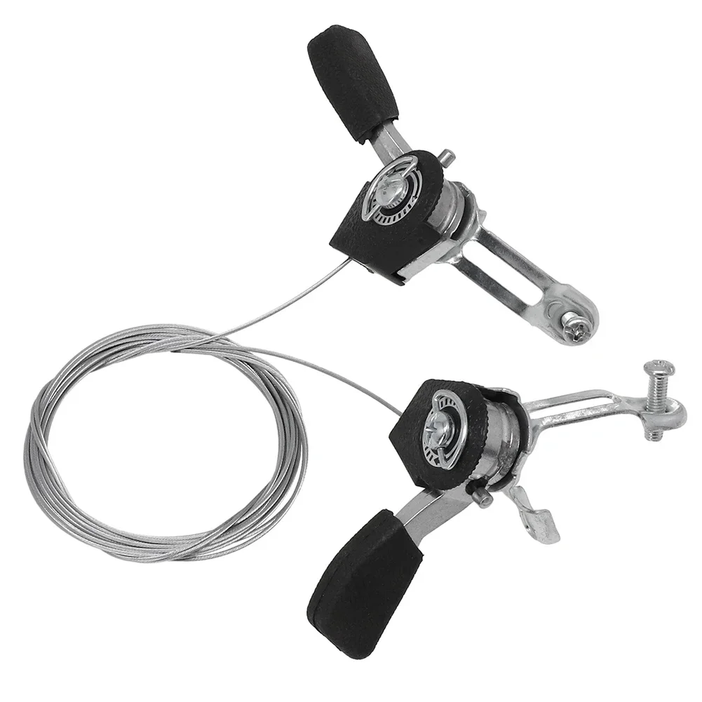 

1Pair Road Mountain Bike 3x6/3x7 18/21 Speeds Thumb-Tap Bicycle Shifter Levers Derailleur Aluminium Alloy Thumb Shifters