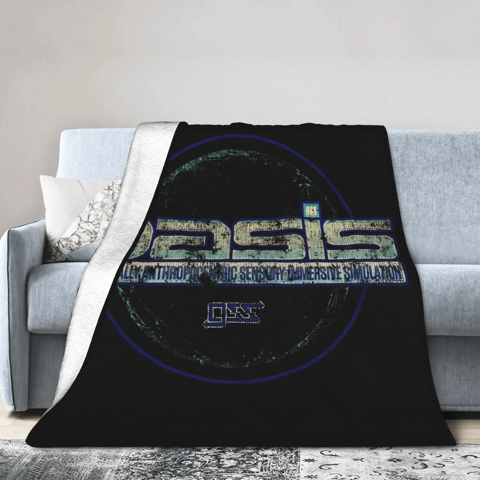 O-Oasis Vintage Blankets  Flannel Funny Soft Throw Blankets for Home Restaurant Autumn/Winter