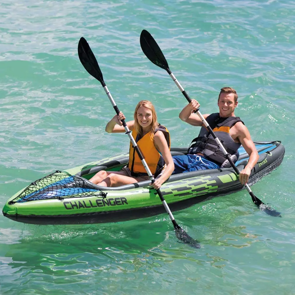 Intex Challenger k2 kayak juego inflable con remos de aluminio