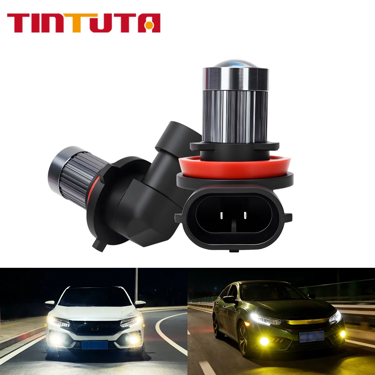 

2PCS H7 H11 Led 9006 9005 Car Fog Lights Bulb HB3 HB4 12V DRL Car Day Driving Running Lamp Auto Front Lamp 12V White Yellow