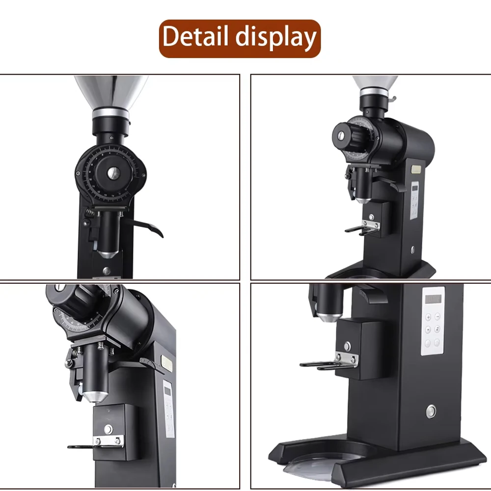 Commercial Electric Coffee Grinder 1000W Automatic Coffee Milling Machine 2500 RPM  Conical Bean Coffee Grinder