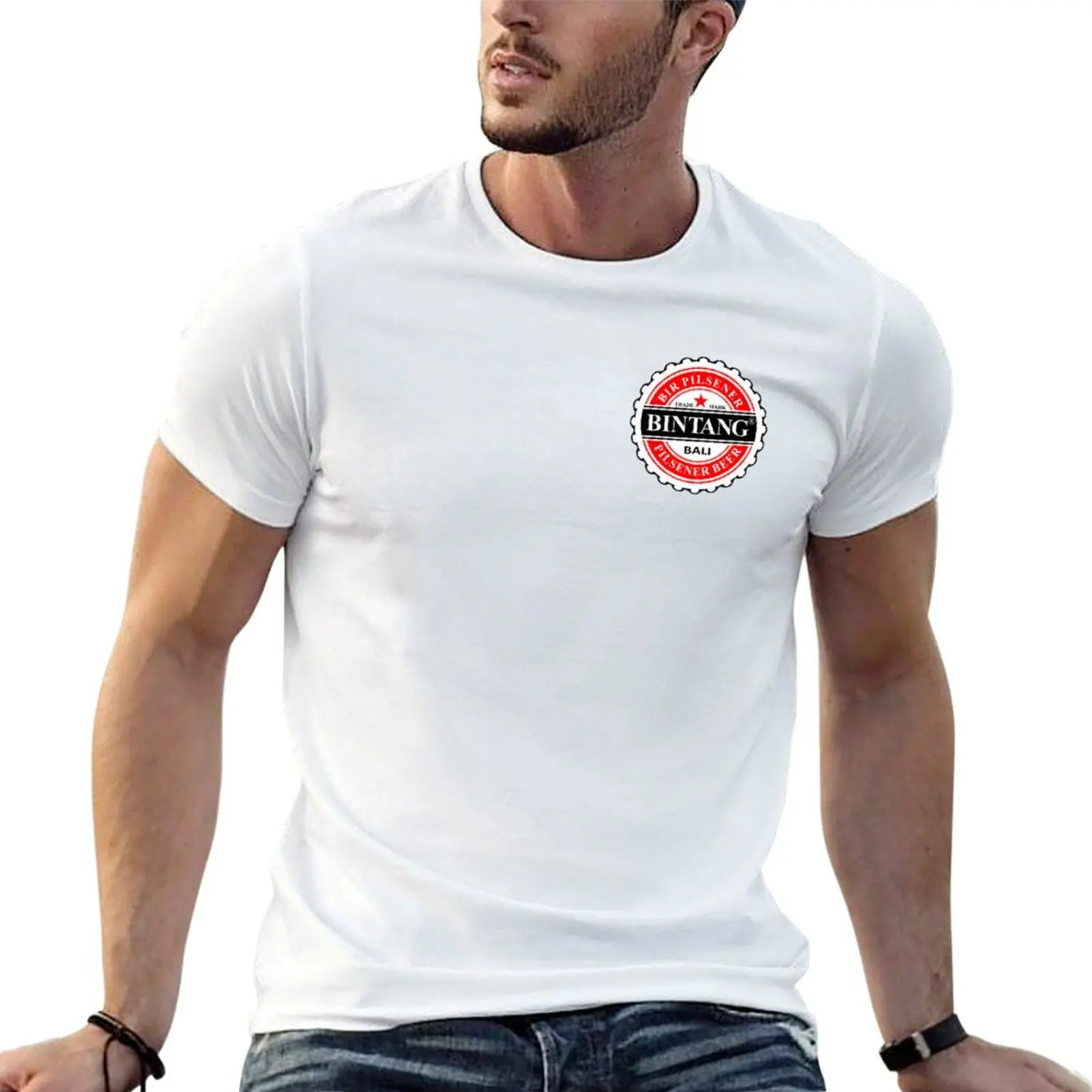 Camiseta de cerveza Bintang Bali Indonesia, camisetas con estampados, camiseta de lujo para hombre