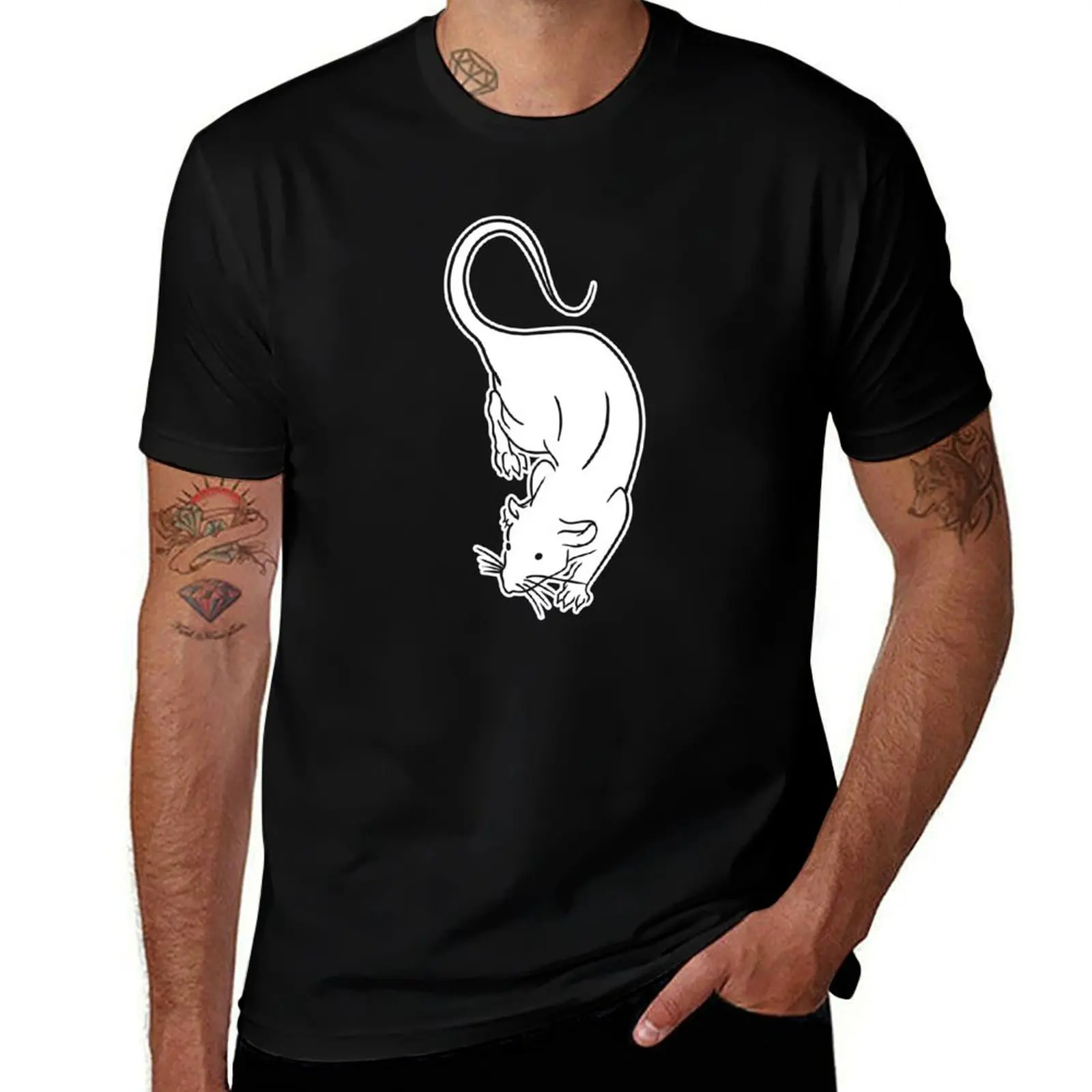 Rat T-Shirt man t shirts for men casual man graphic t shirt cotton t shirt pack T-shirt