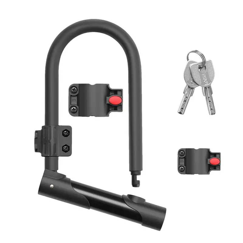 Ulock Bicycle Lock U Shape Combination U Lock With Bracket Anti-Theft Sturdy Bicycle Secure U Locks For Motorcycles Gates