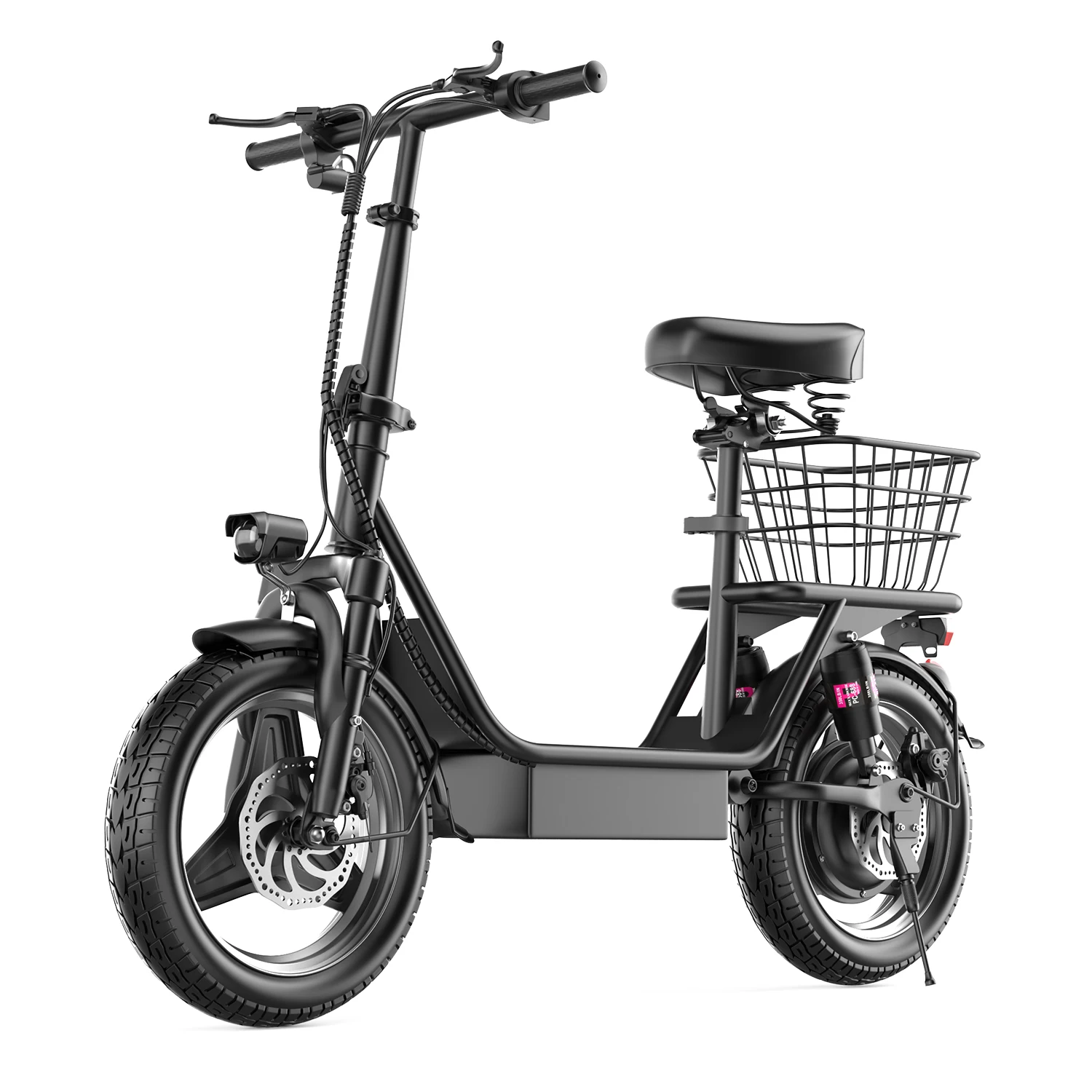 13Ah Electric Bike Long Range 20MPH Folding Electric Bike for Adults Men Women Foldable Ebike City Urban Commuting Bicycles