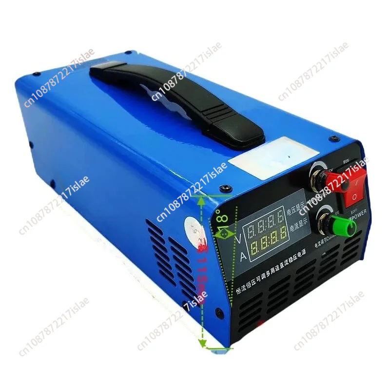 800W Adjustable Charger, Multi-range Voltage & Current for Various Batteries