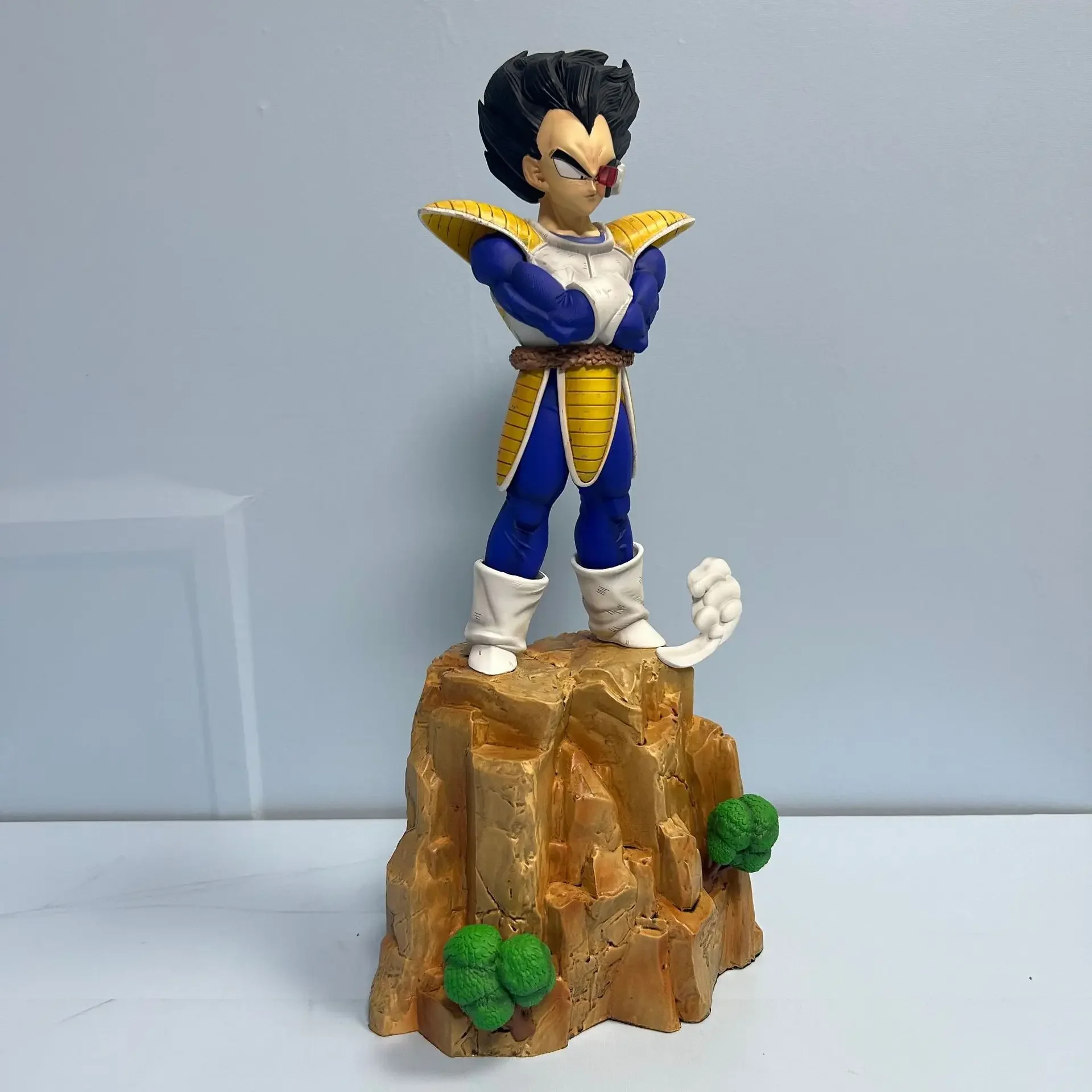 Dragon Ball Prince Vegeta Self-esteem przytulanie klatki piersiowej figurka biurko kolekcjonerska Model Anime zabawki figurki prezent 40cm