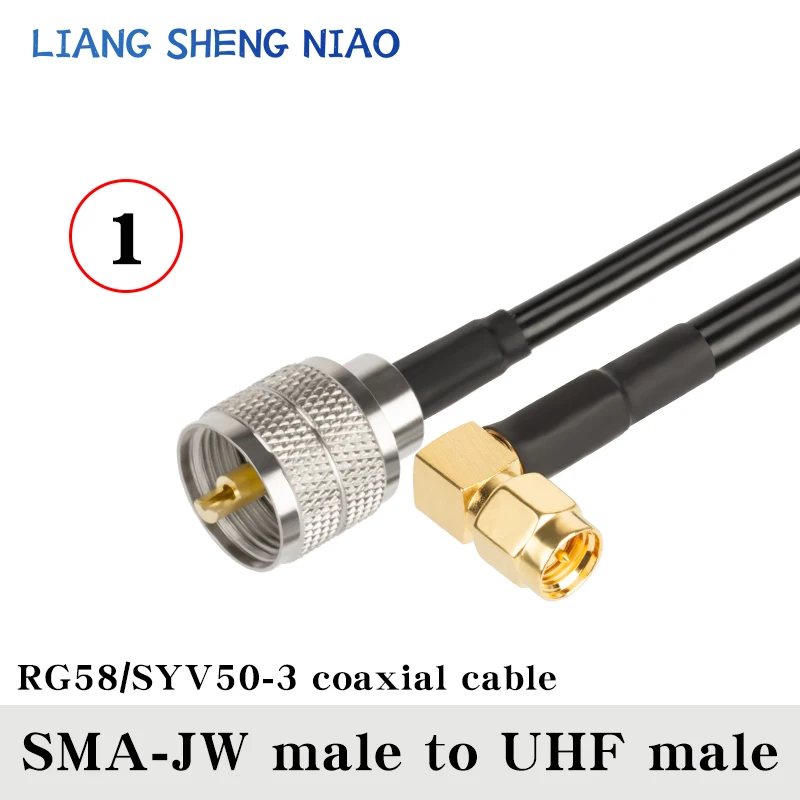 Imagem -05 - Conector Reto Coaxial rf Cabo de Plugue Macho Uhf para Sma So239 Pl259 Conector Fêmea para Ficha Sma Rg58 03 M30m