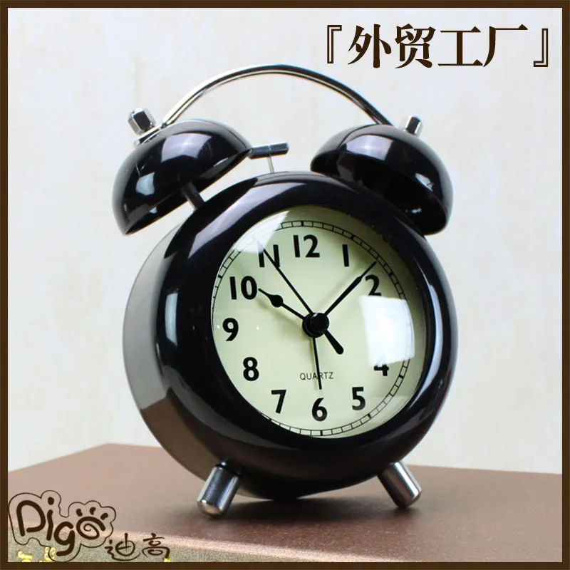 Clock Alarm Clock Bell Bedroom Luminous Children Fashion Clock Foreign Trade Hot Selling Products