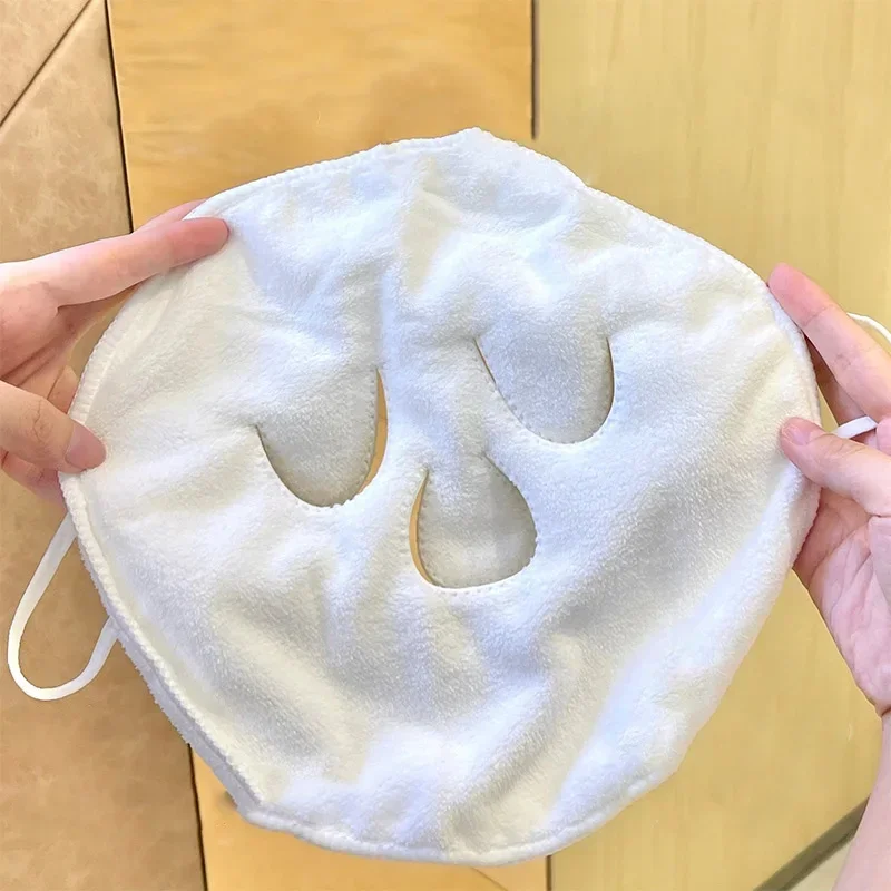 Reusable Hot and Cold Compress Face Towel Masks - Moisturizing Facial Steamer for Hot and Cold Skin Care, Soft, Gentle