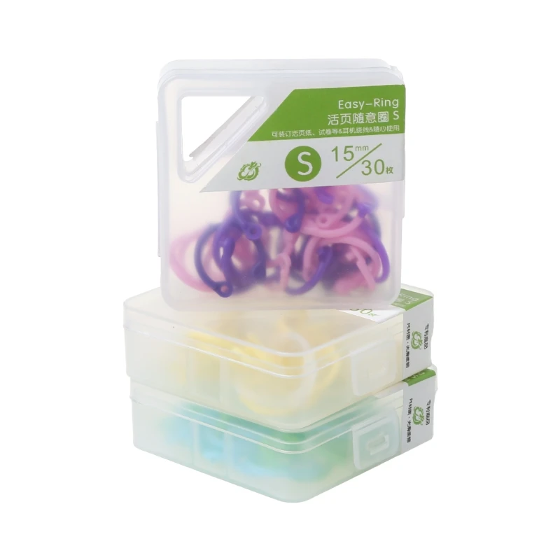 für kreative Kunststoff-Multifunktionskreis-DIY-Album-Loseblatt-Buchbinderreifen