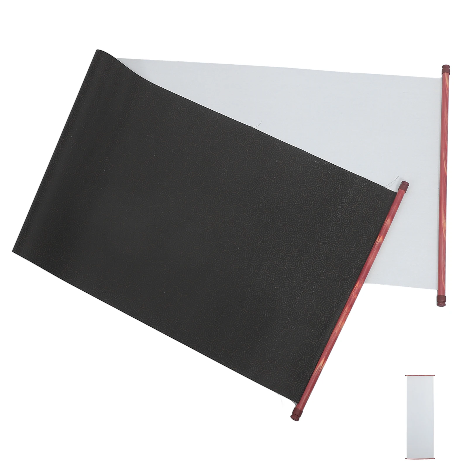 

Calligraphy Water Writing Cloth 0 7m x 42cm Reusable Blank Flower Pattern Beginner Advanced Portable Storage Supplies Wall