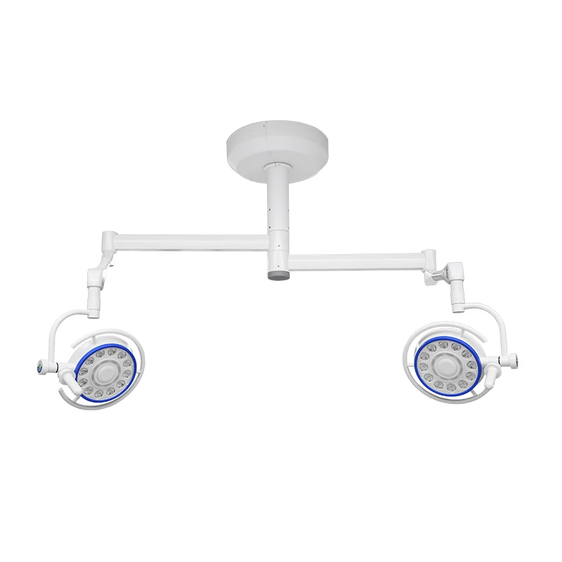 S280+280 Medical Double Head Ceiling Mounted Operating Lamp Shadowless LED Operation Room Light Surgical Lamp