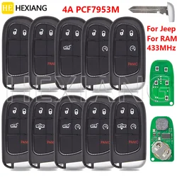 HE 4A Chip 433MHz Car Remote Key GQ4-54T For Dodge RAM 1500 2500 3500 Jeep Cherokee 2014 2025 2016 2017 2018 2019