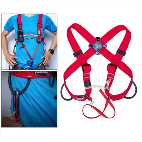 Outdoor Rock Climbing Ascending Decive Shoulder Girdles Adjustable Chest Safety Belt Harness Protection Survival