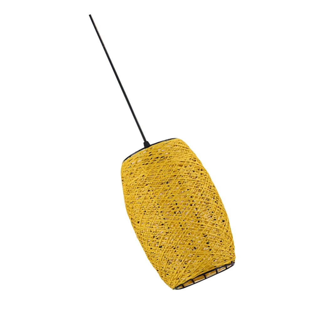 

Hand Woven Rattan Chandelier Overhead Light Pendant Lamp Wicker Hanging Weaving Ceiling