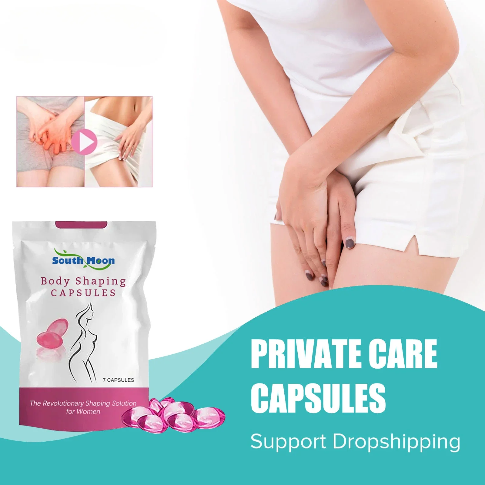 Vagina Shrinking Capsule Tighten Reduce Private Part Itchy Deodorant Prevent Infection Relief Vaginitis Feminine Hygiene Care